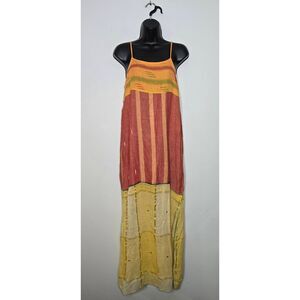 The Territory Ahead Dress Size Small Boho Patchwork Artsy Midi